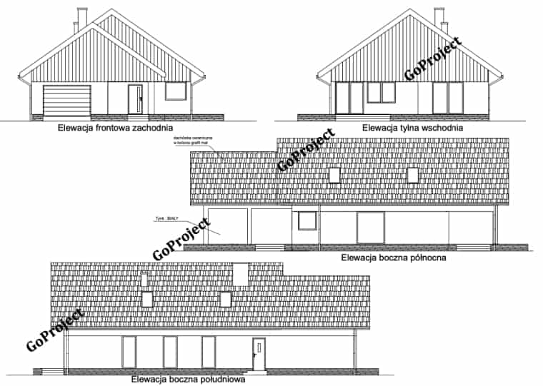 Projekt domu chojnice 2
