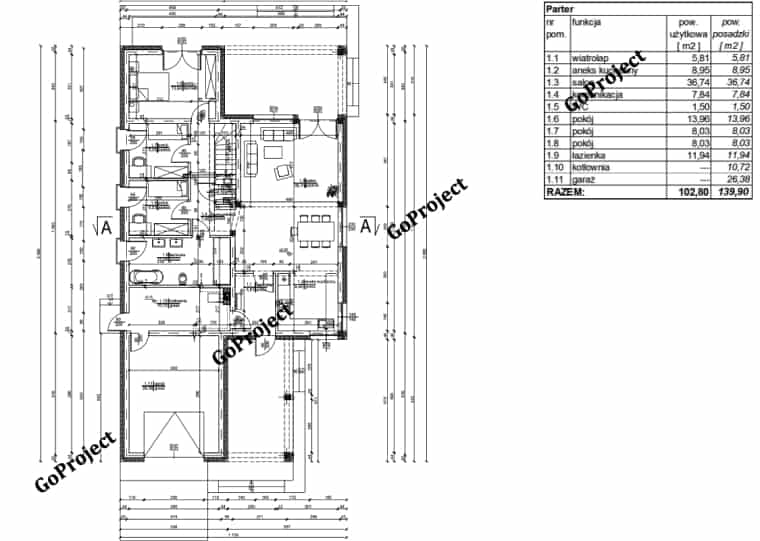 Projekt domu chojnice 2